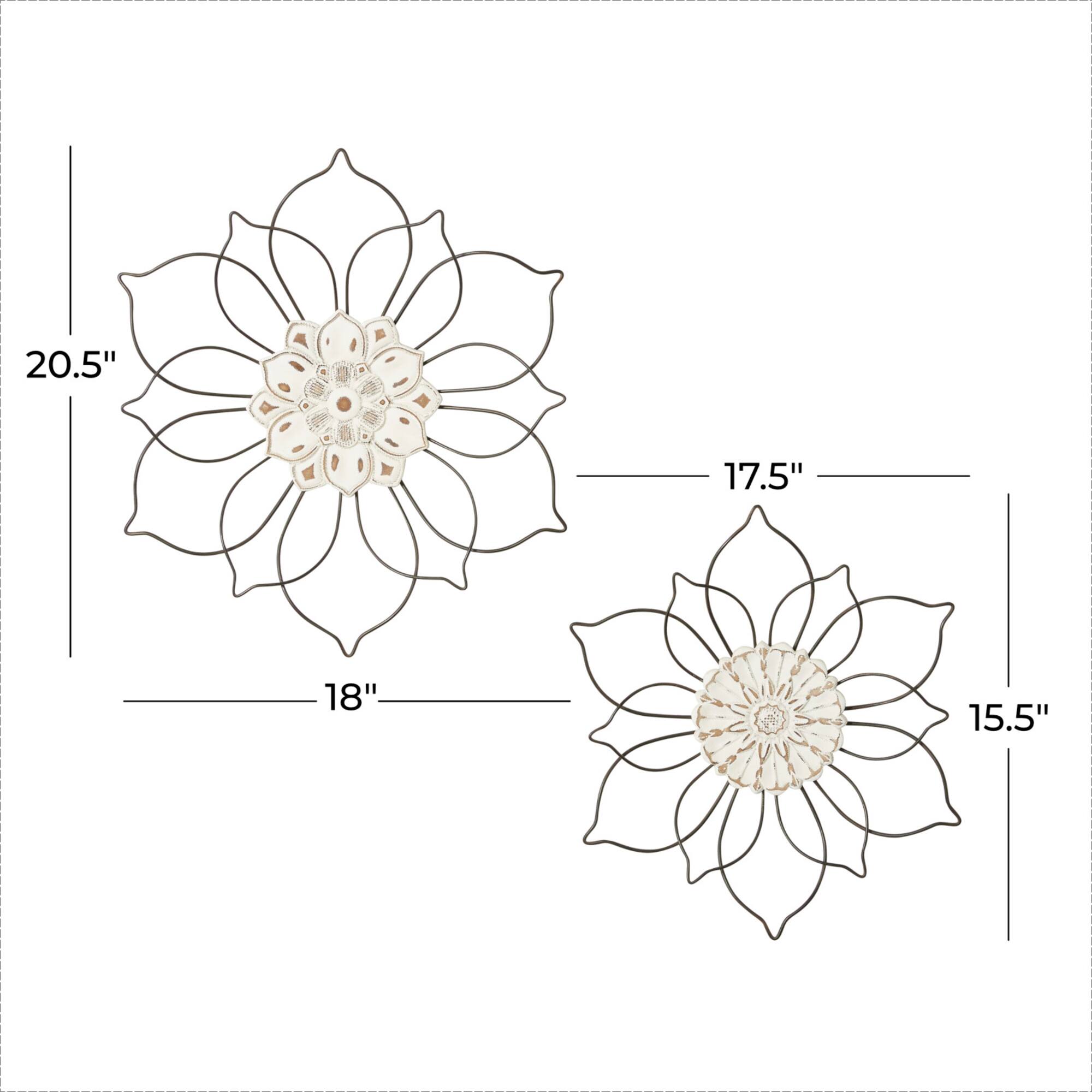 Black Traditional Metal Wall Décor Set